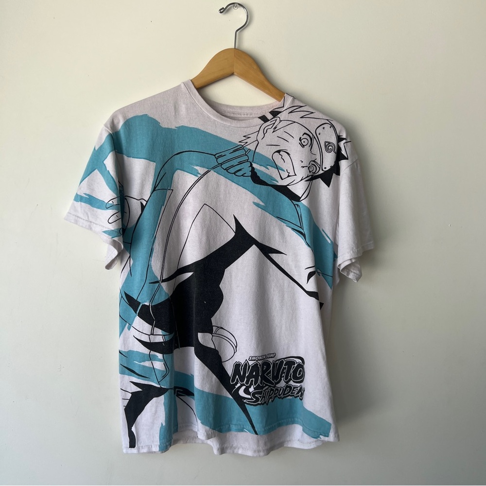 Naruto Shippuden Shonen Jump All Over Print T Shirt Anime Promo Mens L